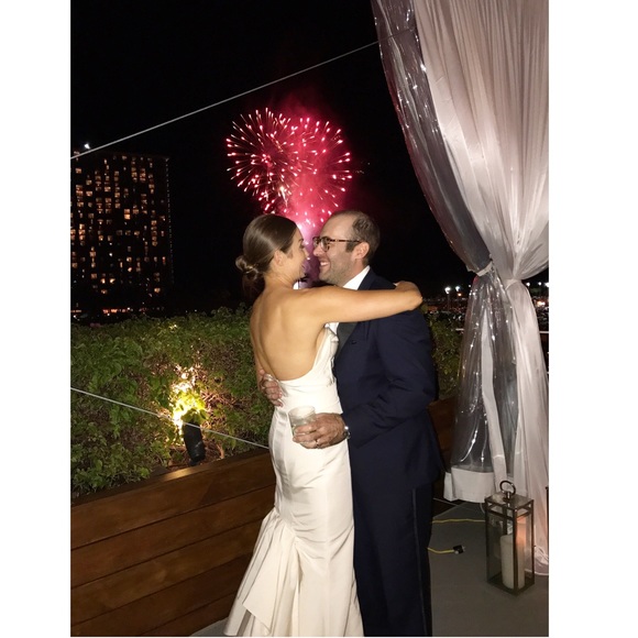 Custom Bustier + Monique Lhuiller Bridal Skirt - Picture 3 of 8